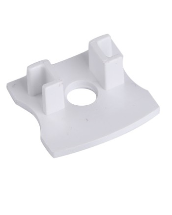TAPA C/ AGUJ PERFIL ALU. BLANCO 2000*17.1*15,3mm
